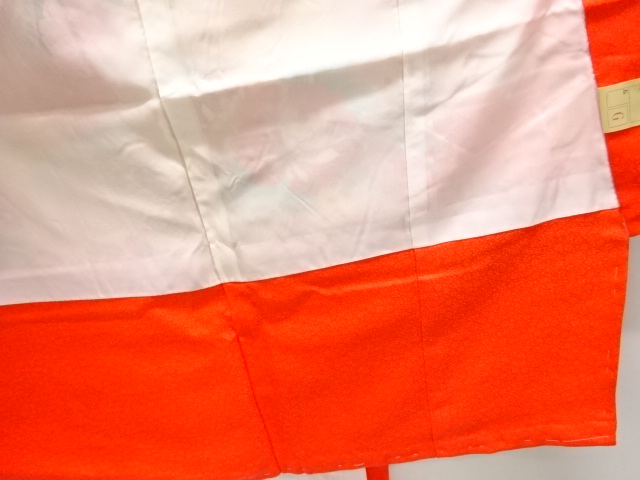  花車模様刺繍子供着物(内袖・長襦袢付き)